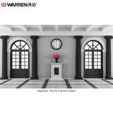 Warren 72x76 Small French Doors Interior With Modern Interior Glass Double Doors